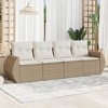 vidaXL Garden Sofa Set Beige, Cream white - 2 of 4