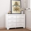 Whizmax 6 Drawer Dresser for Bedroom, Modern Double Dresser Organizer, Wood Dresser Chest of Drawers for Baby,Kids Bedroom - 2 of 4