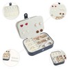 Unique Bargains Women's Travel Portable PU Leather Jewelry Storage Case 2 Pcs - 3 of 4