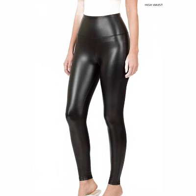 Women's Wo's Faux Leather Leggings - ZENANA