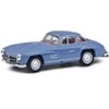 Mercedes Benz 300 SL Blue with Red Interior 1/64 Diecast Model Car by Schuco - 2 of 3
