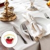 Unique Bargains Napkin Rings Stainless Steel Red Green Gold Tone 1 Pc - 2 of 3
