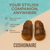 CUSHIONAIRE Pool Slides For Women Waterproof Double Buckle Adjustable Slip-On Womens Sandals For Beach Shower Casual Wear - 3 of 4