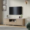 58" Modern TV Stand with LED Lighting, Entertainment Center with Cable Management, Storage Drawers & Shelves, Fits Up to 80" TVs - 3 of 4