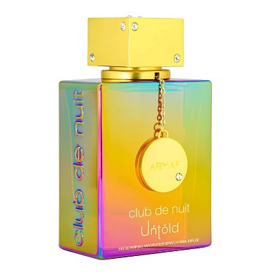 Armaf Club de Nuit Untold Eau de Parfum Spray for Men, 3.6 fl oz, Long Lasting Amber Woody Fragrance