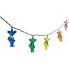 Kurt Adler Indoor/Outdoor Novelty String 10-Light Set, Grateful Dead Bears, Multicolor, 11.5' - 2 of 4