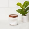 Canister Acacia/Glass Small - Threshold™ - image 2 of 4