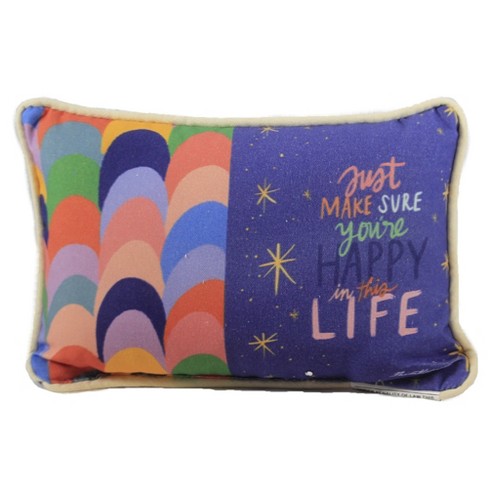 Home Decor 8.0 Inch Brights Just Make Sure Pillow Positive Script Throw Pillows Target