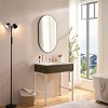 Sapphtopaz Modern Bathroom Mirror, Vanity Mirror with Metal Frame, Horizontal & Vertical Decorative Wall Mirrors Wall Decor for Bathroom, Over Sink - 2 of 4