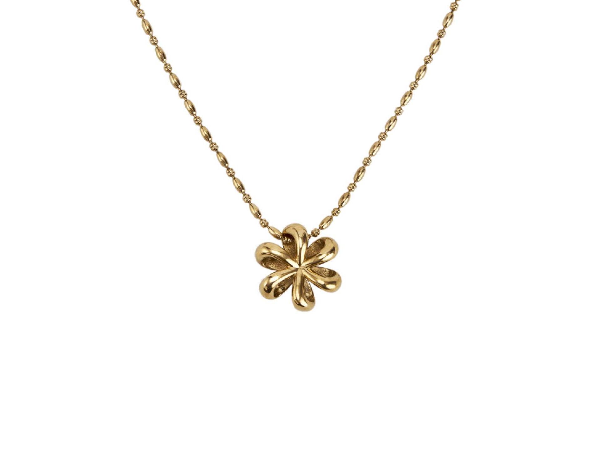 Hey Harper Flower Necklace - Gold