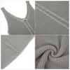 Women's Deep V-Neck Cable Knit Vest Casual Sleeveless Sweater Tank Top - 2 of 4