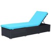Sunlounger Brown and cream whitevidaXL - 2 of 4