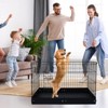 VEVOR Dog Playpen, 4 Pcs 24 x 36 in Panels Foldable Metal Pet Exercise Pen, Dog Fence Indoor and Outdoor Pen with Door and 600D Oxford Fabric - 2 of 4