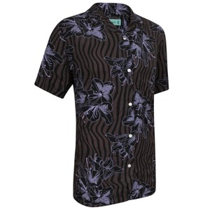 Mio Marino Mens Casual Button-Down Hawaiian Short Sleeve Shirt - 1 of 4
