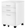 File Cabinet, Rolling Mobile, Storage Drawers, Printer Stand, Office, Work, White Laminate, Contemporary, Modern - 2 of 4