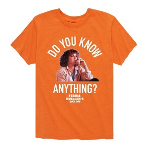 Boys' - Ferris Bueller's Day Off - Do You Know Anything Short Sleeve Graphic T-Shirt - 1 of 4