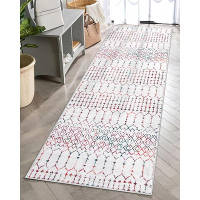 Lahome Moroccan Geometric Area Rug– Washable Non-Slip Low-Pile Carpet for Living Room, Bedroom,Office,Kitchen,Nursery,or Dining Room