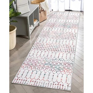 Lahome Moroccan Geometric Area Rug– Washable Non-Slip Low-Pile Carpet for Living Room, Bedroom,Office,Kitchen,Nursery,or Dining Room - 1 of 4