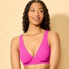 Women's Plunge Underwire Bikini Top - Shade & Shore™ Pink - 3 of 4
