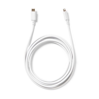 8&#39; Lightning to USB-C Charging Cable - dealworthy&#8482; White