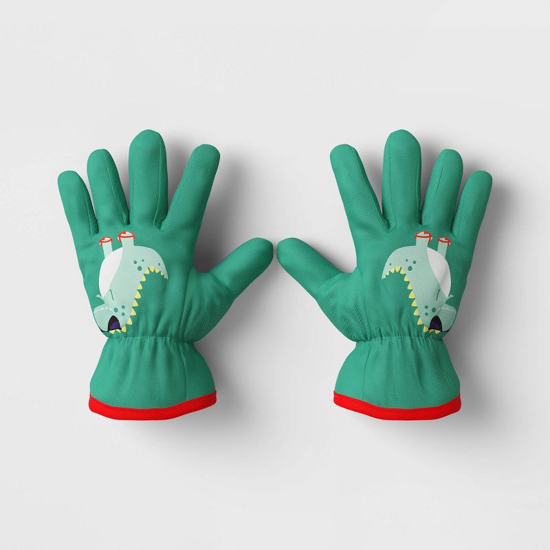 Kids&#39; Dino Garden Gloves Green - Sun Squad&#8482;, 1 of 5