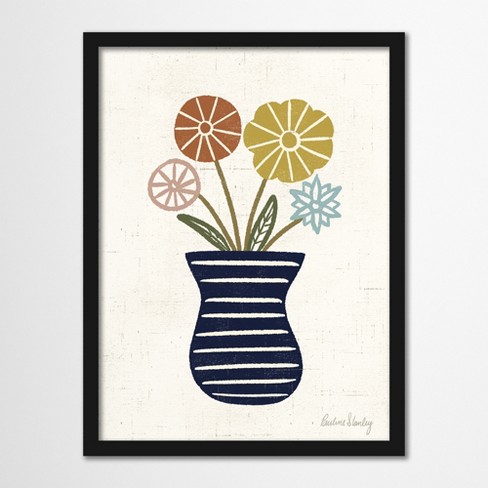 Americanflat Botanical 22x28 Framed Print - Tiny House Plants