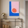 Art Remedy A Loner sun Modern Color Block Abstract Wall Art Framed - 2 of 4
