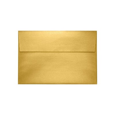 LUX A10 Invitation Envelopes (6 x 9 1/2) 50/Pack Gold Metallic (4590-07-50)
