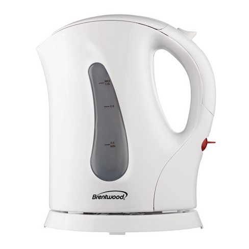 Brentwood 1500 Watt Stainless Steel 1.7 Liter Cordless Electric Kettle in Silver