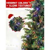 Pre-lit Artificial Christmas Tree with LED Lights, PVC Branch Tips, Hinged Branches, Sturdy Metal Base - 4 of 4