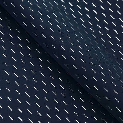 Navy Blue Polyester Blackout Window Panel Set