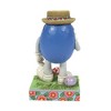 Jim Shore 6.5 Inch It's Easter Dude! M&M's Blue Glasses Egg Figurines - 3 of 3