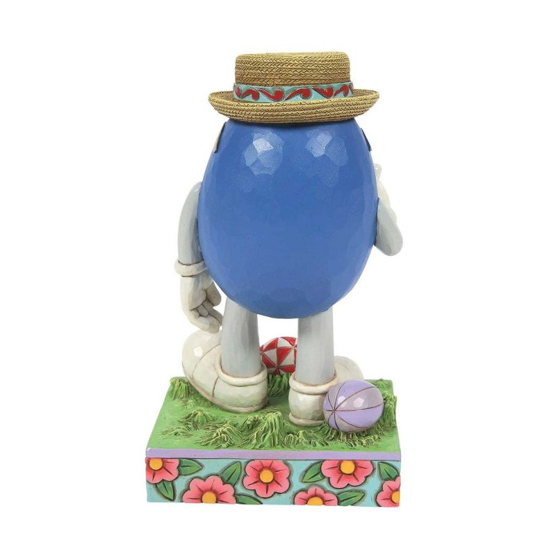 Jim Shore 6.5 Inch It's Easter Dude! M&M's Blue Glasses Egg Figurines, 4 of 5