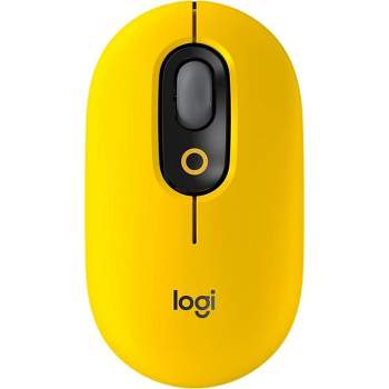Logitech POP Mouse, Wireless optical Mouse with Customizable Emojis, SilentTouch Technology Blast Yellow