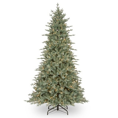 National Tree Company 7.5 ft. Buckingham Blue Spruce Tree with Clear Lights