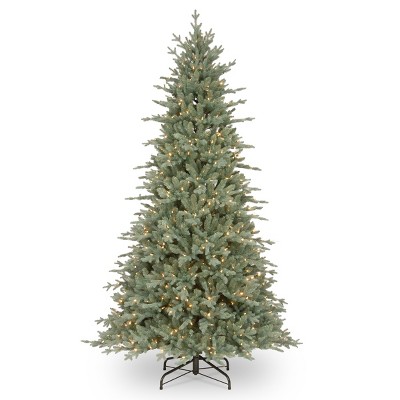 National Tree Company 7.5ft Buckingham Blue Spruce Tree with Clear Lights