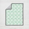 Bacati - Clouds in the City Mint/Gray 10 pc Crib Bedding Set with 2 Crib Fitted Sheets - 4 of 4