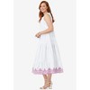 Jessica London Women's Plus Size Sleeveless Eyelet Poplin Dress - 4 of 4