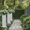 Infurnic Planters, Tall Plant Pedestal with Stands, Standing Garden Bed Outdoor for Patio Balcony Backyard, White, 13.98"*13.98"*36.02" - 3 of 4