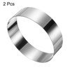 Unique Bargains Stainless Steel Seamless Nonstick Mirror Coating Round Cake Ring 2 Pcs - 3 of 4