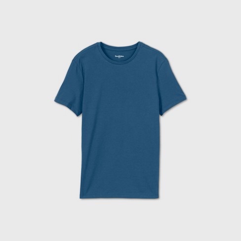 Men's T-Shirt - Back The Blue Solid White L
