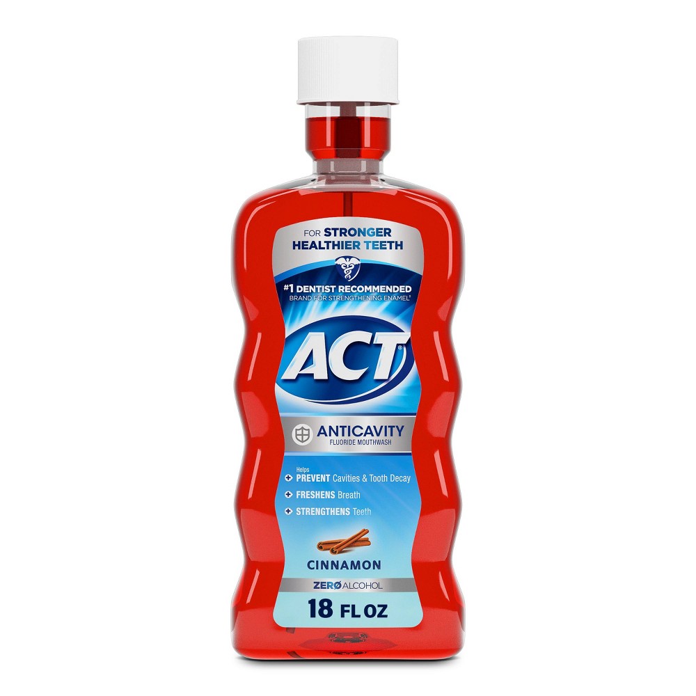 Photos - Toothpaste / Mouthwash AST ACT Mouthwash - Cinnamon - 18 fl oz 