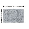 Knightsbridge Echo 220 GSF Non Skid Back Bath Rug 24 x 40 - Silver - 2 of 4