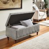 Hartley Tufted Storage Bench Heathered Weave - Inspire Q - 3 of 4
