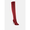 Tigerlily Knitted Stiletto Long Boots Women - 2 of 4