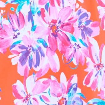 tangerine floral