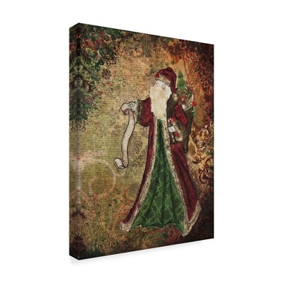 Trademark Fine Art -Janelle Nichol 'Father Christmas' Canvas Art