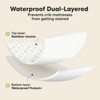 KeaBabies Isla Waterproof Crib Sheets for Boys, Girls, 2pk Baby Fitted Crib Sheet, Waterproof Crib Mattress Protector Sheets - 3 of 4