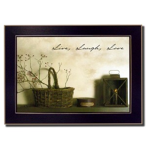 Live, Laugh and Love By Billy Jacobs, Printed Wall Art, Ready To Hang Framed Poster, Black Frame - 1 of 1