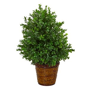 Nearly Natural 23-in Sweet Grass Artificial Plant in Basket (Indoor/Outdoor) - 1 of 3